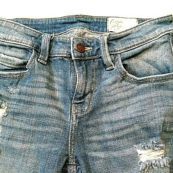 Cosmic Blue Love Women's Jeans Size 26 Ripped Torn - Picture 3 of 7
